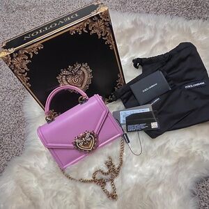 Dolce & Gabbana Small Devotion Top Handle Bag (Like New)